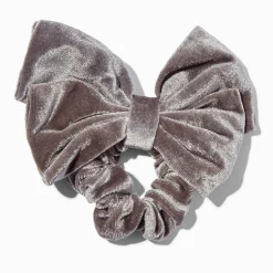Orchid Gray Medium Velvet Hair Scrunchie