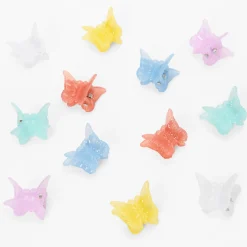 Pastel Butterfly Hair Claws - 12 Pack