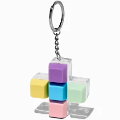 Pastel Click Fidget Toy Keychain