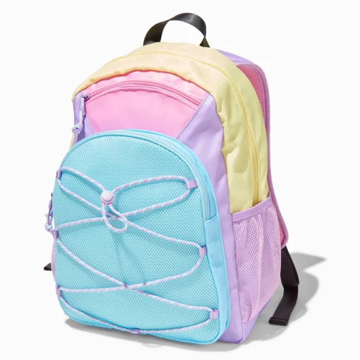 Pastel Colorblock Functional Backpack