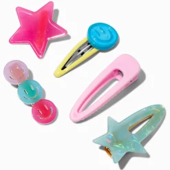 Pastel Icons Snap Hair Clips - 5 Pack