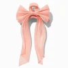Pastel Orange Organza Bow Hair Claw