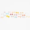 Pastel Rainbow Mixed Stud Earrings -20 Pack