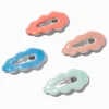 Pastel Wavy Jelly Snap Hair Clips - 4 Pack
