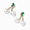 Pearl Cherry Gold-tone Drop Earrings