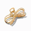 Pearl Gold Metal Bow Hair Claw