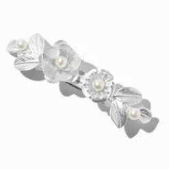 Pearlized Rose Hair Clip