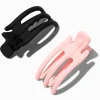 Pink & Black Mini Yoga Hair Claws - 2 Pack