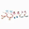 Pink & Blue Summer Mixed Stud Earrings - 6 Pack