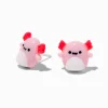Pink Axolotl Sterling Silver Post Stud Earrings