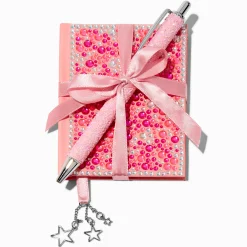 Pink Bling Star Mini Notebook & Pen Gift Set