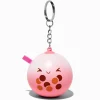 Pink Bubble Tea Stress Ball Keychain