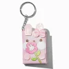 Pink Bunny Mini Notebook Keychain