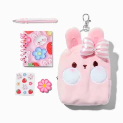 Pink Bunny 4'' Backpack Stationery Set