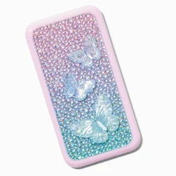 Pink Butterfly Bling Cell Phone Makeup Set