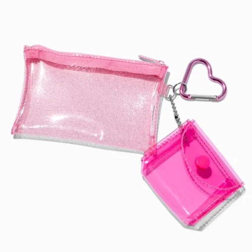 Pink Clear Coin Purse Set - 2 Pack
