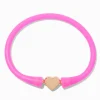 Pink Heart Silicone Bracelet