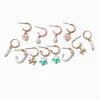 Pink Hoop Earring Stackables Set - 6 Pack