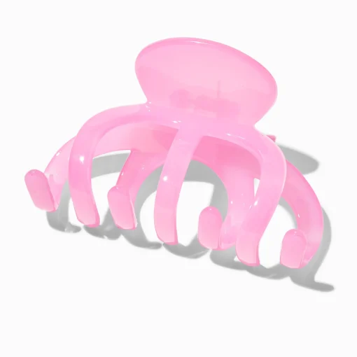 Pink Jelly Spider Hair Claw