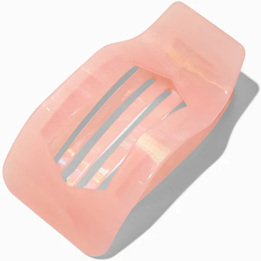 Pink Marble Yoga Hair Claw