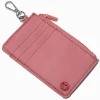 Pink Mauve Nylon Credit Card Case