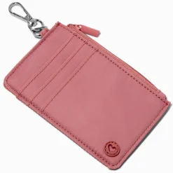 Pink Mauve Nylon Credit Card Case