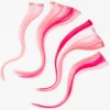Pink Ombré Faux Hair Clip In Extensions - 4 Pack