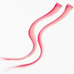 Pink Ombré Faux Hair Clip In Extensions - 2 Pack