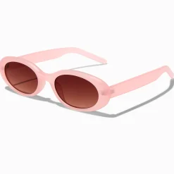 Pink Oval Sunglasses