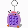 Pink Pop Maze Panda & Chick Fidget Toy Keychain