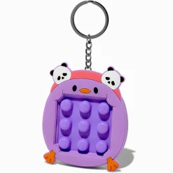 Pink Pop Maze Panda & Chick Fidget Toy Keychain