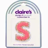 Pink S Initial Stick-On Patch