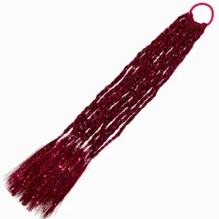 Pink Tinsel Faux Hair Tie