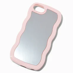 Pink Trim Wavy Mirror Phone Case - Fits iPhone® 6/7/8/SE