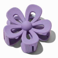 Plum Open Flower Hair Claw