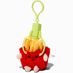 Plush French Fries Claw Machine Keychain