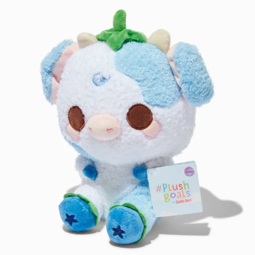 #Plush Goals by Cuddle Barn® Claire's Exclusive 9'' Blueberry Cow Plush Toy