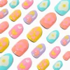 Puffy Icons Stiletto Press On Vegan Faux Nail Set - 24 Pack