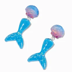 Puffy Mermaid Drop Earrings