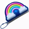 Puffy Rainbow Mini Notebook Keychain