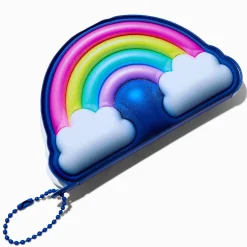 Puffy Rainbow Mini Notebook Keychain