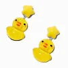 Puffy Rubber Duck Drop Earrings