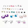 Purple Hoops Earring Stackables Set - 20 Pack