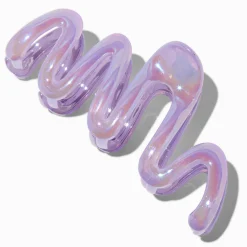 Purple Iridescent Zig Zag Hair Claw