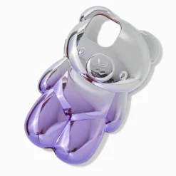Purple Ombré Chrome Bear Phone Case - - Fits iPhone® 13/14/15