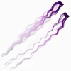 Purple Ombré Curly Faux Hair Clip In Extensions - 2 Pack