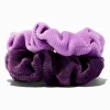 Purple Ribbed Hair Scrunchies - 2 Pack