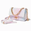 Quilted Pastel Ombré Dual Strap Crossbody Bag