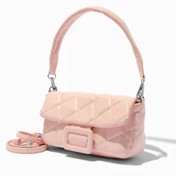 Quilted Pink Puffy Shoulder Bag