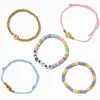 "Be Kind" Peace Seed Bead Bracelet Set - 5 Pack